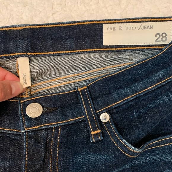 Rag and Bone Skinny Dorset Jeans Blue 28 - Picture 7 of 13